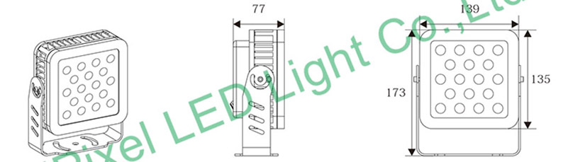 F139 RGB LED Flood light